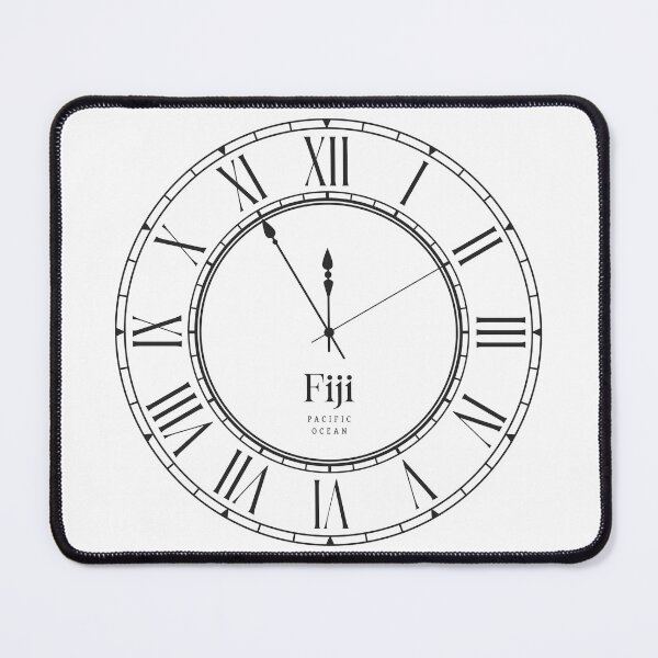 Item preview, Classic Wall Clock Timepiece – Fiji Time Zone designed and sold by RosieKingArt.