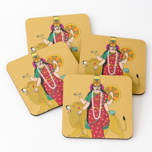 Item preview, Mahalakshmi Kolhapur Artwork | Goddess Lakshmi Temple Illustration | Prosperity Wall Decor designed and sold by Harshit_Digital_Arts.