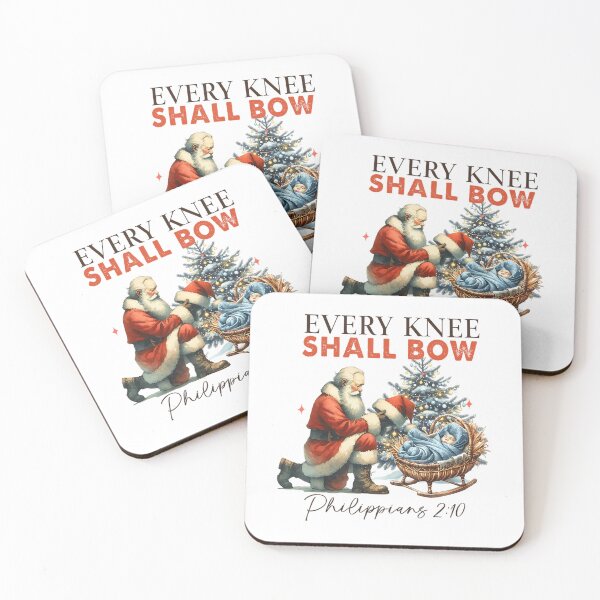 Item preview, Vintage Holiday Christmas Knee Quote Every Christian Jesus Bow Shall designed and sold by JackyEstera.