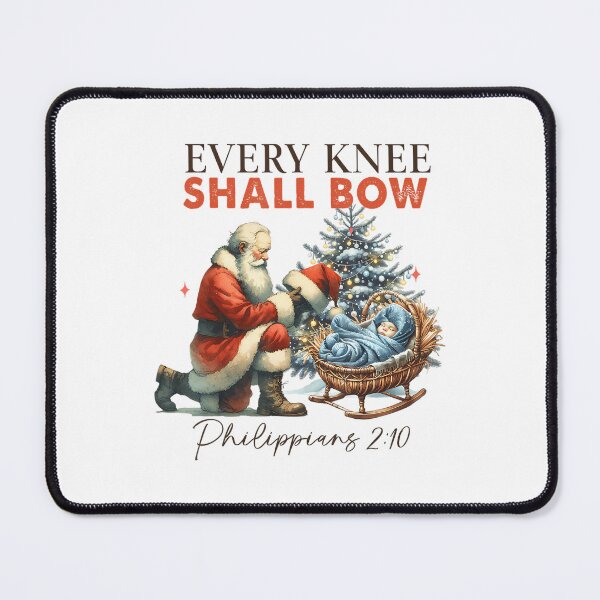 Item preview, Vintage Holiday Christmas Knee Quote Every Christian Jesus Bow Shall designed and sold by JackyEstera.