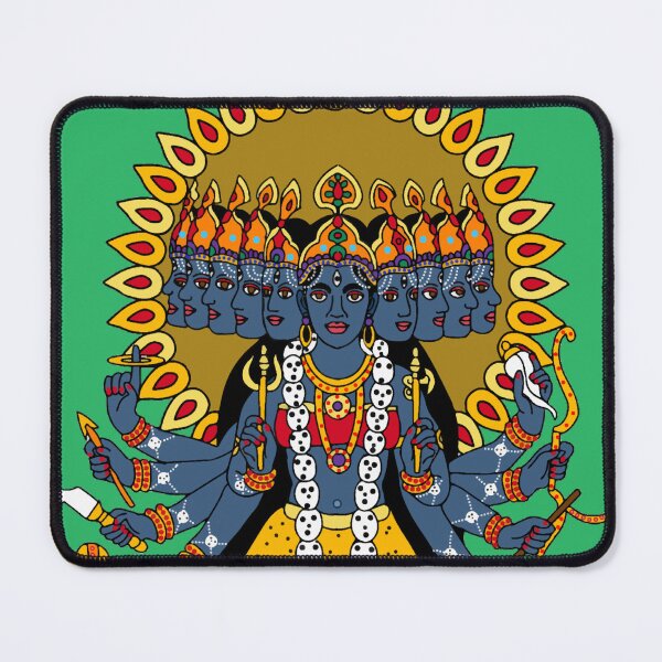 Item preview, Goddess Mahakali Artwork | Fierce Divine Energy | Hindu Goddess Wall Decor designed and sold by Harshit_Digital_Arts.