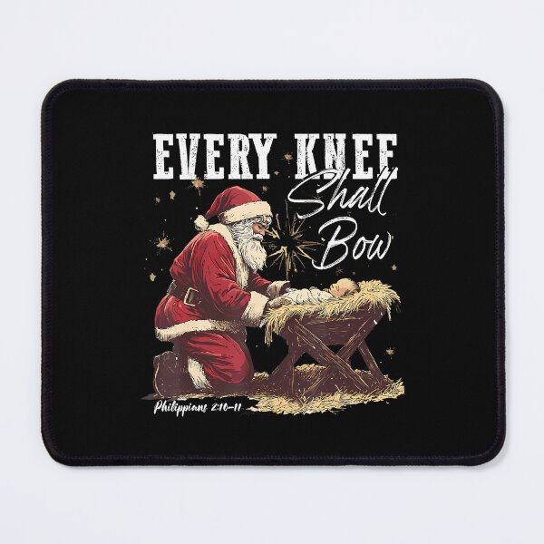 Item preview, Knee Christmas Every Vintage Jesus Quote Holiday Bow Shall Christian designed and sold by JackyEstera.