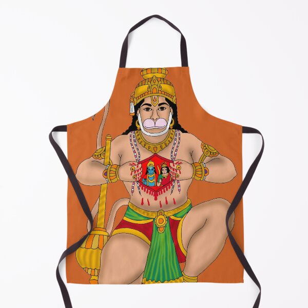 Item preview, Lord Hanuman tears open his chest | Lord Hanuman Devotion Artwork | Ram Bhakt Wall Decor designed and sold by Harshit_Digital_Arts.