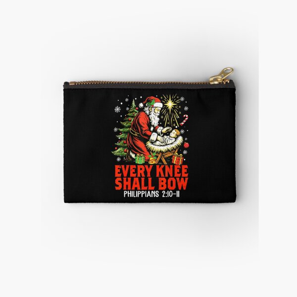 Item preview, Quote Bow Holiday Shall Christmas Jesus Knee Every Vintage Christian designed and sold by JackyEstera.