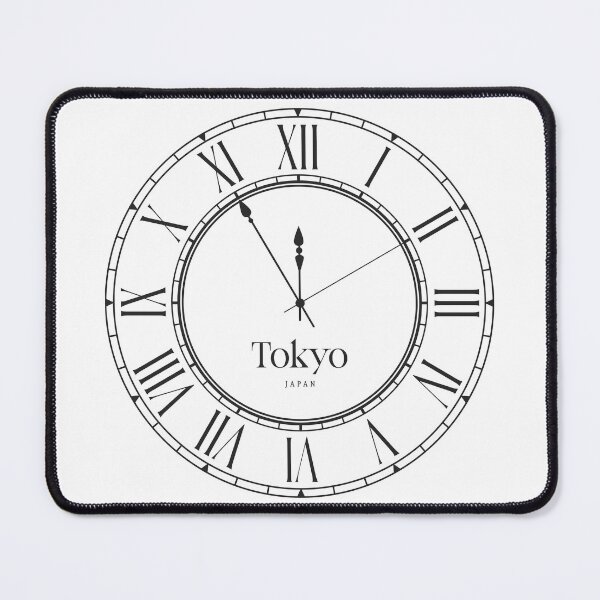 Item preview, Classic Wall Clock Timepiece – Tokyo Time Zone designed and sold by RosieKingArt.