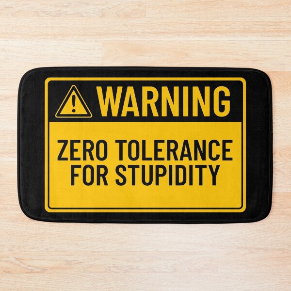 Item preview, Advertencia: Tolerancia cero a la estupidez designed and sold by mr-k-store.