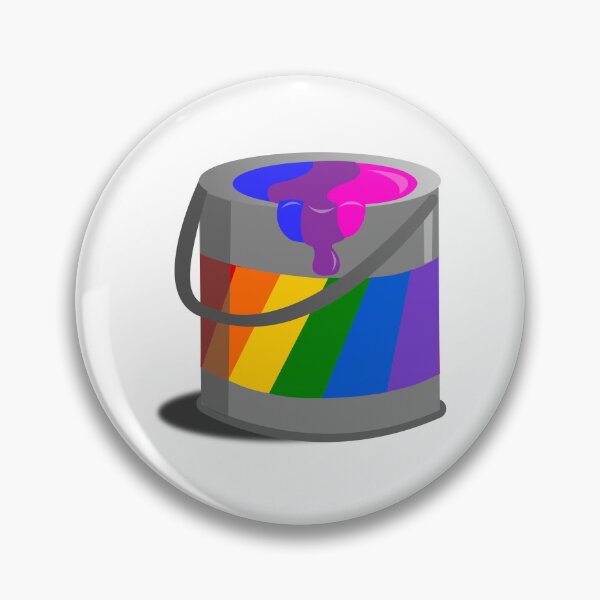 Item preview, Proud Paint Bisexual Flag in a Bucket designed and sold by HarveyHandcraftsandDesigns.