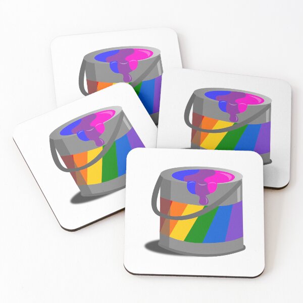 Item preview, Proud Paint Bisexual Flag in a Bucket designed and sold by HarveyHandcraftsandDesigns.