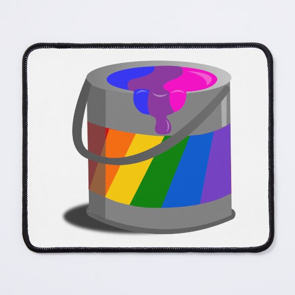 Item preview, Proud Paint Bisexual Flag in a Bucket designed and sold by HarveyHandcraftsandDesigns.