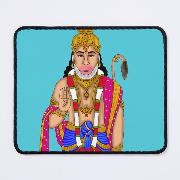 Item preview, Lord Hanuman Artwork | Bajrangbali Illustration | Hindu Devotional Wall Decor designed and sold by Harshit_Digital_Arts.