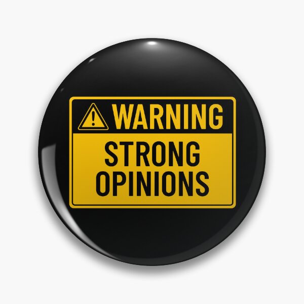 Item preview, Warning: Strong Opinions designed and sold by mr-k-store.