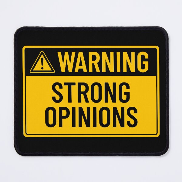 Item preview, Warning: Strong Opinions designed and sold by mr-k-store.