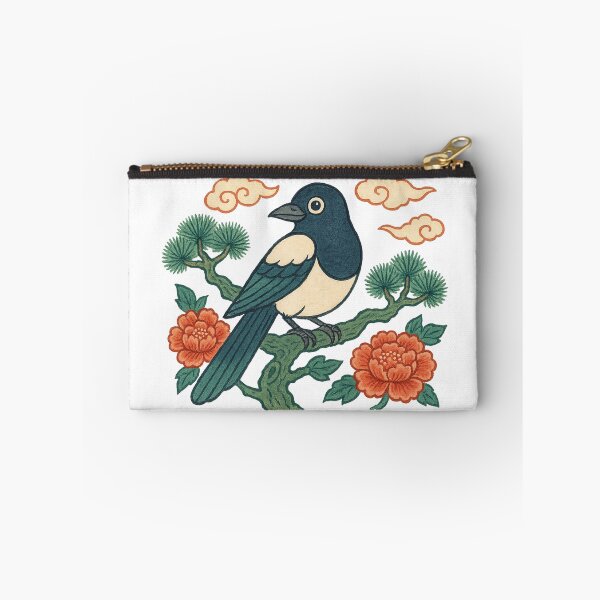 Item preview, Korean Magpie and Peony – Traditional Art designed and sold by KOREALTD.