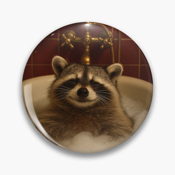 Item preview, Racoon Enjoys a Bubble Bath designed and sold by Tridentulus.