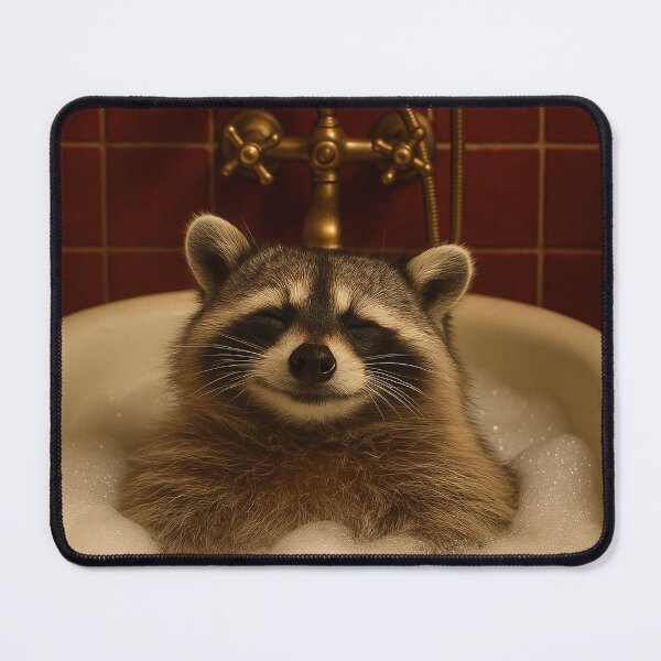 Item preview, Racoon Enjoys a Bubble Bath designed and sold by Tridentulus.