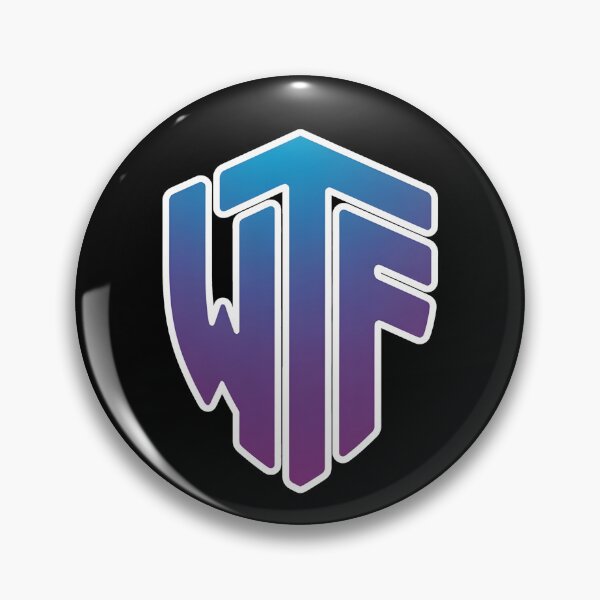Item preview, Modern Gradient WTF Logo Design designed and sold by StormVape.