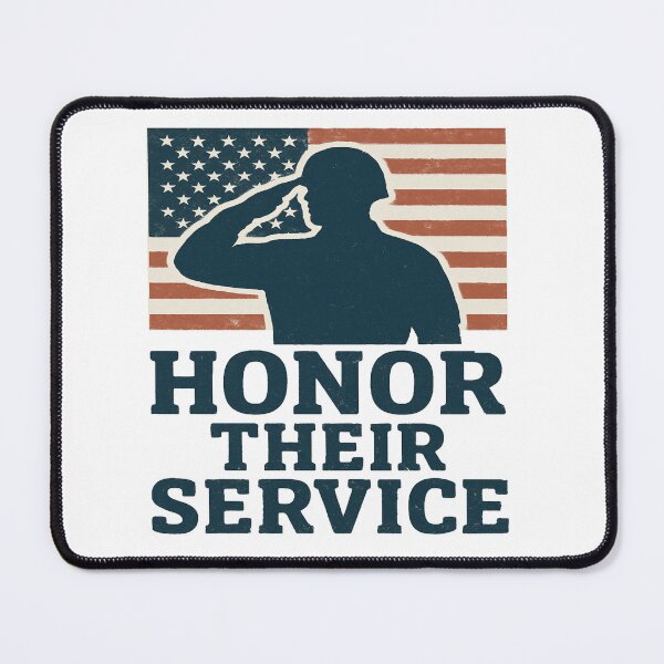 Item preview, Honor Their Service – Soldier Silhouette with American Flag Tribute designed and sold by Globalcitytees.