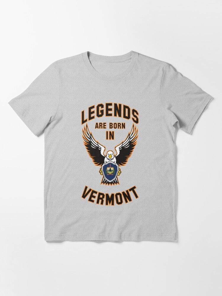 Alternate view of Legends are born in Vermont Essential T-Shirt