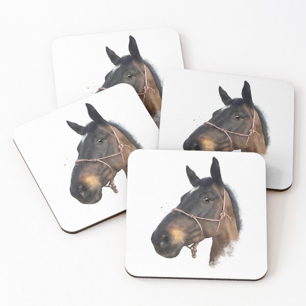 Item preview, Gentle Soul – Brown Horse Portrait designed and sold by RenataMaslyk.