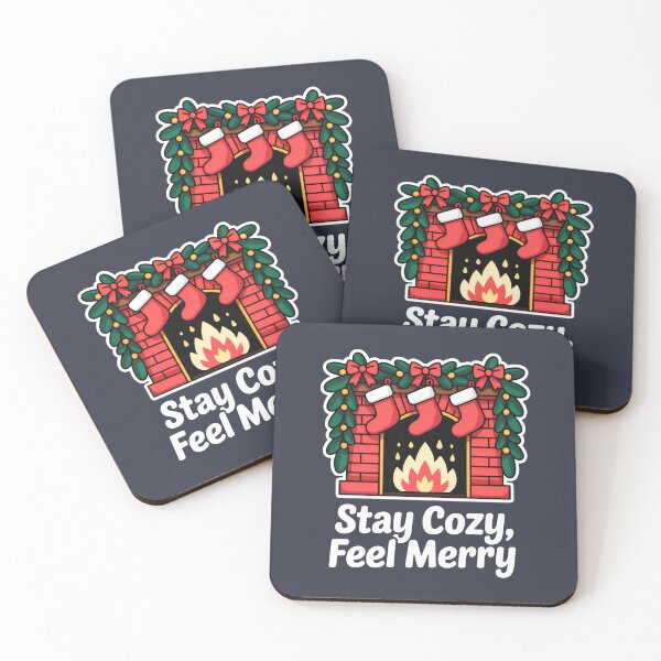 Item preview, Bright Christmas Hearth with Garland and Fire designed and sold by SplashTastic.