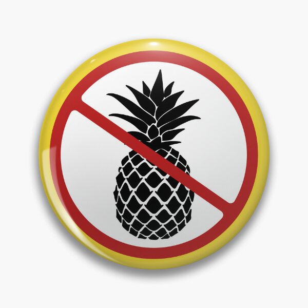 Item preview, Prohibited Pineapple, Red, White Signage designed and sold by AASparksDesigns.