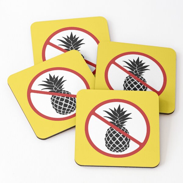Item preview, Prohibited Pineapple, Red, White Signage designed and sold by AASparksDesigns.