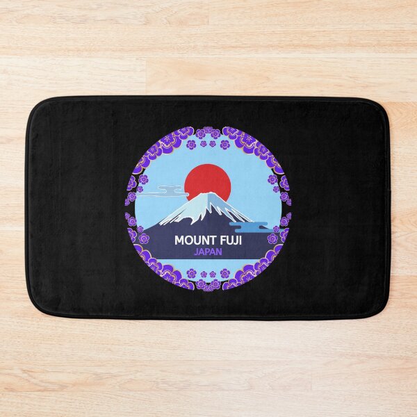 Item preview, MOUNT FUJI, JAPAN, PURPLE FLORAL  designed and sold by AASparksDesigns.