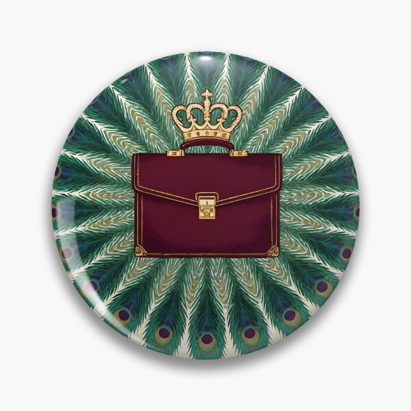Item preview, Royal Briefcase with Crown and Peacock Feathers designed and sold by Koalangel.