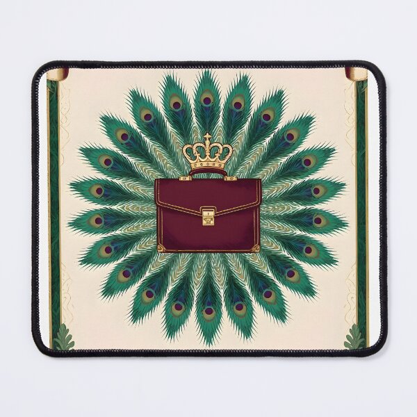 Item preview, Royal Briefcase with Crown and Peacock Feathers designed and sold by Koalangel.