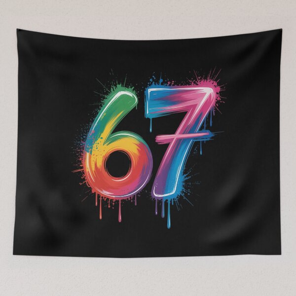 Item preview, 67 Six Seven 6 7 Meme color designed and sold by papertaless.