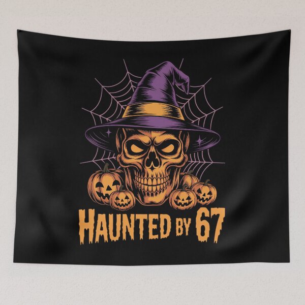 Item preview, Haunted by 67 Six Seven 6 7 Funny Halloween designed and sold by papertaless.