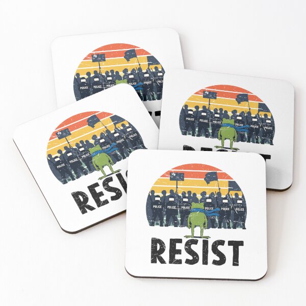 Item preview, Resist Portland Frog Protester Anti Trump Anti ICE Anti Establishment, Resistance, designed and sold by JaquelinDach.