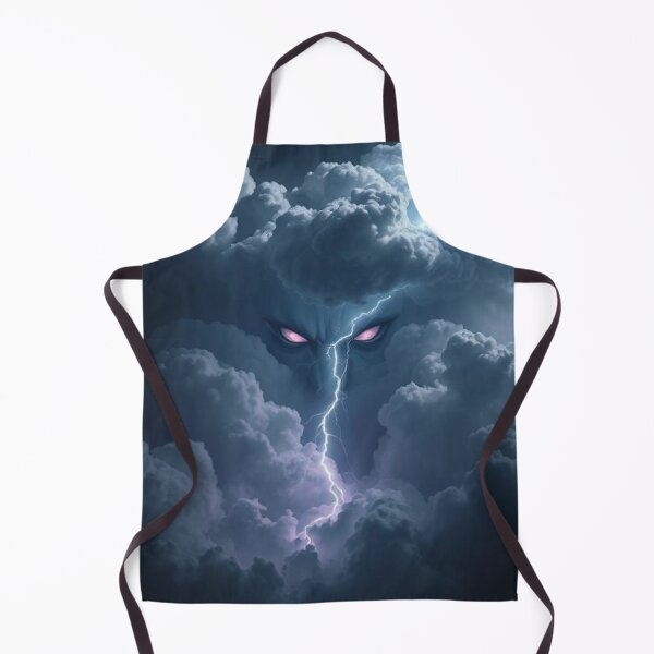 Item preview, Scary Face in the Clouds with Lightning designed and sold by Jeff's Good Mojo Dojo.