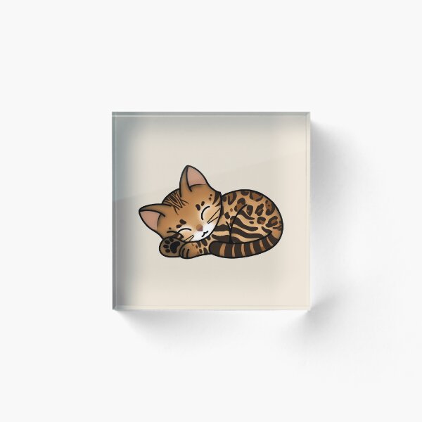 Item preview, Bengal Cat Sleeping designed and sold by missnisa.