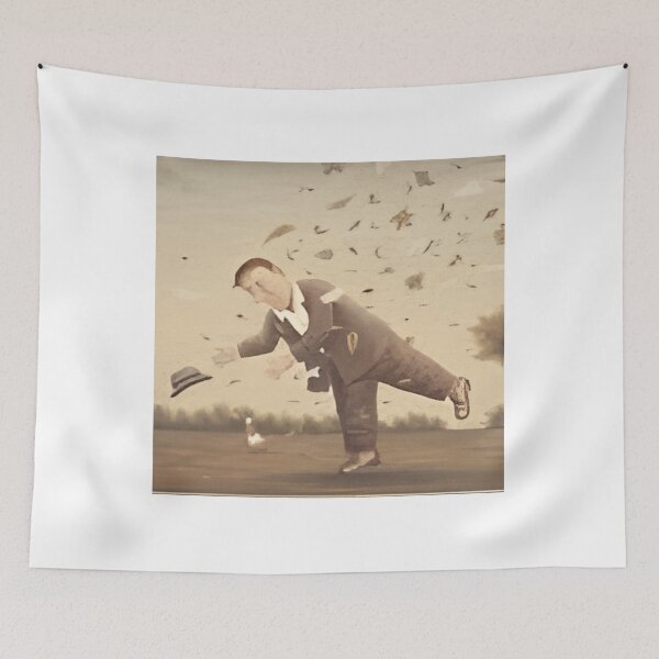 Item preview, Blustery day dance with a runaway hat designed and sold by mlnsojiw.