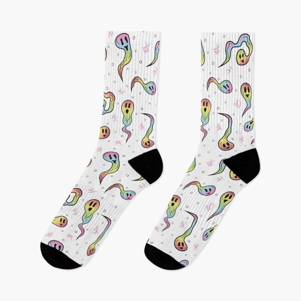 Item preview, Ghosts Pattern 1 - Rainbow-White designed and sold by Daniel Bevis Design.
