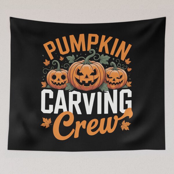 Item preview, Pumpkin carving crew, family matching pumpkin head Halloween designed and sold by LeeEvans222.
