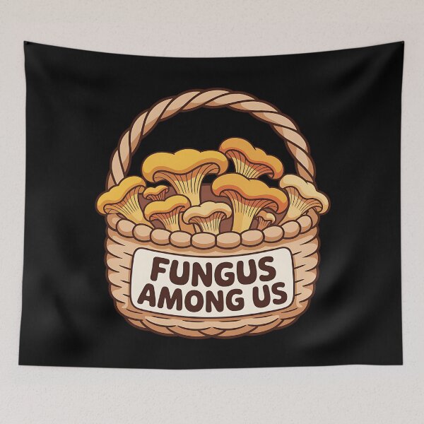 Item preview, Chanterelle Cutie • Overflowing Mushroom Basket Art designed and sold by Blok45.