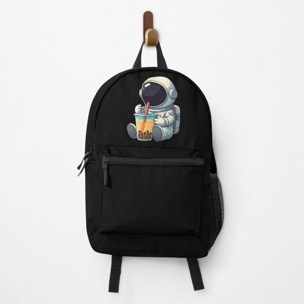 Item preview, Cute Astronaut with Bubble Tea – Funny Space Boba Vector Illustration designed and sold by PixelVibe782.