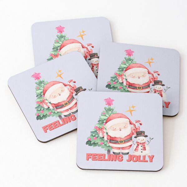 Item preview, Cute Christmas Santa Snowman and Tree with Christmas Lights designed and sold by Paper Hearteu.