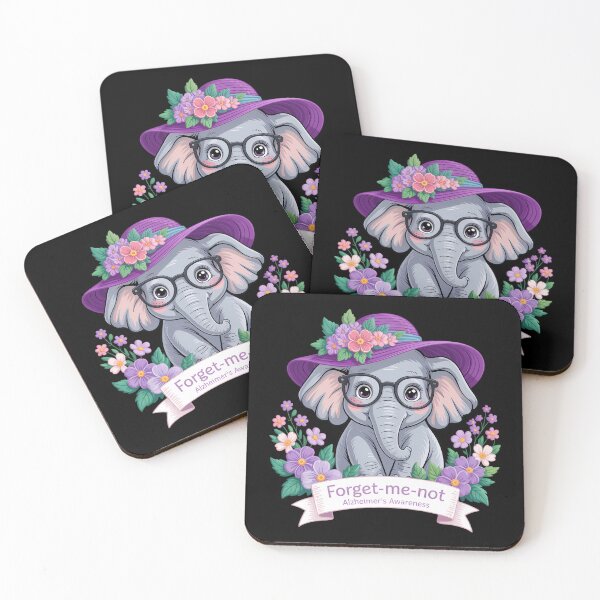 Item preview, Elephant Alzheimer's Awareness Ribbon Purple Dementia designed and sold by Formatage.