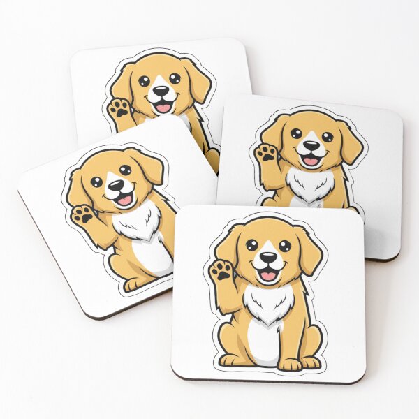 Item preview, Cute Golden Puppy Waving Hello designed and sold by CRlife.