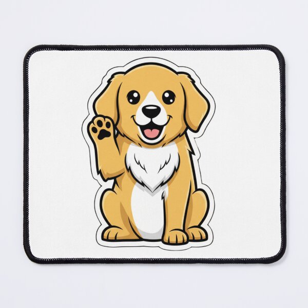 Item preview, Cute Golden Puppy Waving Hello designed and sold by CRlife.
