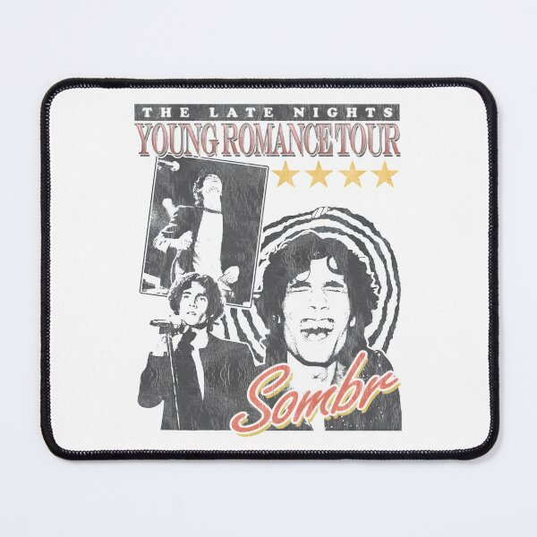 Item preview, SOMBR Young Romance Tour Poster | Retro Indie Rock Concert Artwork designed and sold by solonwmith6.