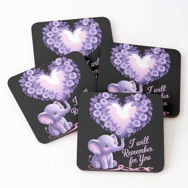 Item preview, Elephant I Will Remember For You Alzheimer Awareness Purple designed and sold by Formatage.