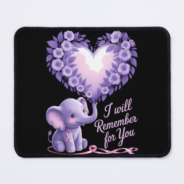 Item preview, Elephant I Will Remember For You Alzheimer Awareness Purple designed and sold by Formatage.