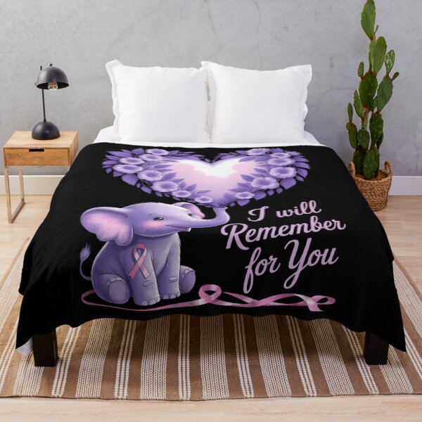Item preview, Elephant I Will Remember For You Alzheimer Awareness Purple designed and sold by Formatage.