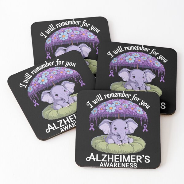 Item preview, Elephant I Will Remember For You Alzheimer's Awareness designed and sold by Formatage.