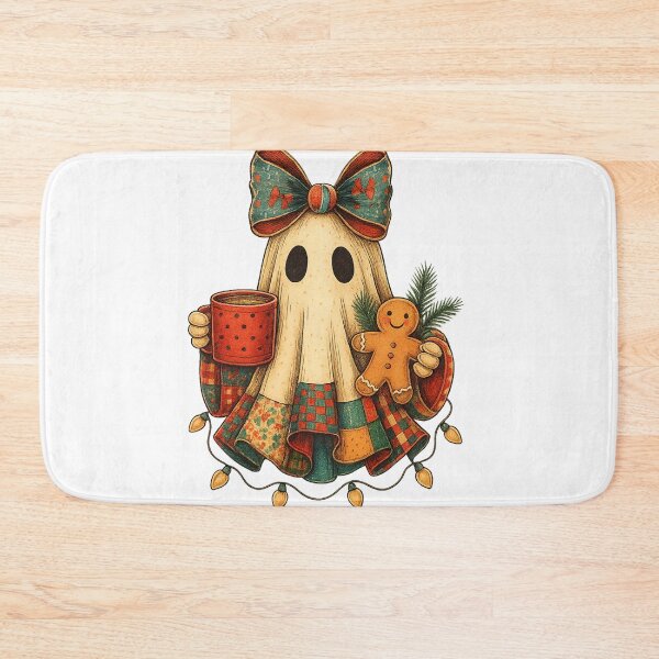 Item preview, Ghostly christmas｜Patchwork christmas sweater｜Christmas ghost gift｜iced coffee png｜Christmas shirt toddler girl png｜milk and cookies png designed and sold by PixelBlooming.