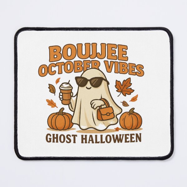 Item preview, Boujee October Vibes – Cute Ghost Halloween Design for Fall Lovers designed and sold by SlomianyPisarz.